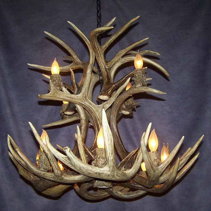 Whitetail Deer 1 Antler Pendant W Shade 1 Lights Made In Usa