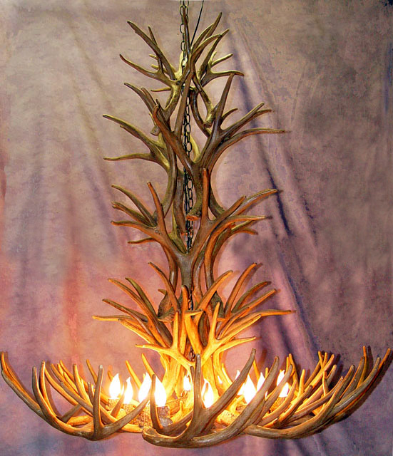 Reproduction Antler Chandelier