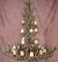 Appalachian Mule & Whitetail Deer Chandelier