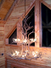 Reproduction King Jewel Elk Chandelier