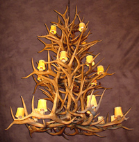 Reproduction Elk/WhiteTail/Mule Deer Grand Chandelier