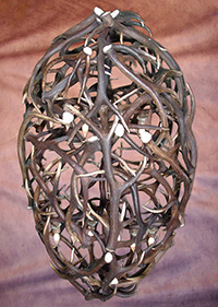 Santa Fe Grand Oval Real Elk Chandelier