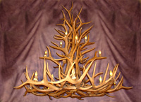 Reproduction Elk / Mule Deer Cascade Chandelier