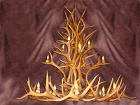 Reproduction Elk / Mule Deer Cascade Chandelier