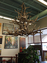 Royal Crown Elk Chandelier