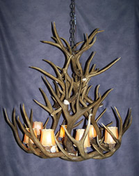 Mule Deer Cascading Inverted Chandelier