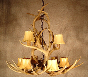 Yellowstone Mule Deer Real Antler Chandelier Special