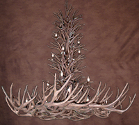 Reproduction Appalachian White-tail & Mule Deer Chandelier RL-35