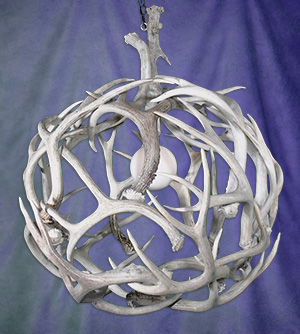 Real Antler Circular Mule Deer & WhiteTail Chandelier 