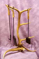 Exquisite Elk Antler Fireplace Set