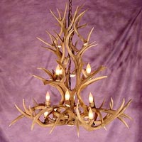 Mule Deer Cascading Inverted Chandelier