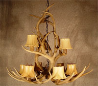 Yellowstone Mule Deer Antler Chandelier