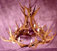 Royal Crown Elk Chandelier